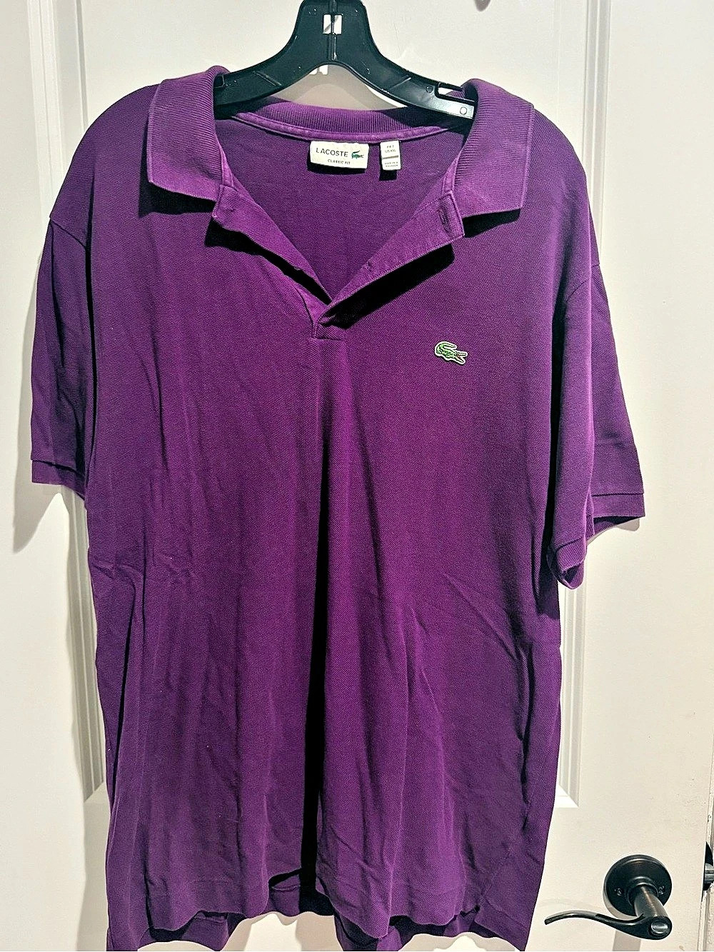 Lacoste Classic Fit Polo Men's Purple XXL